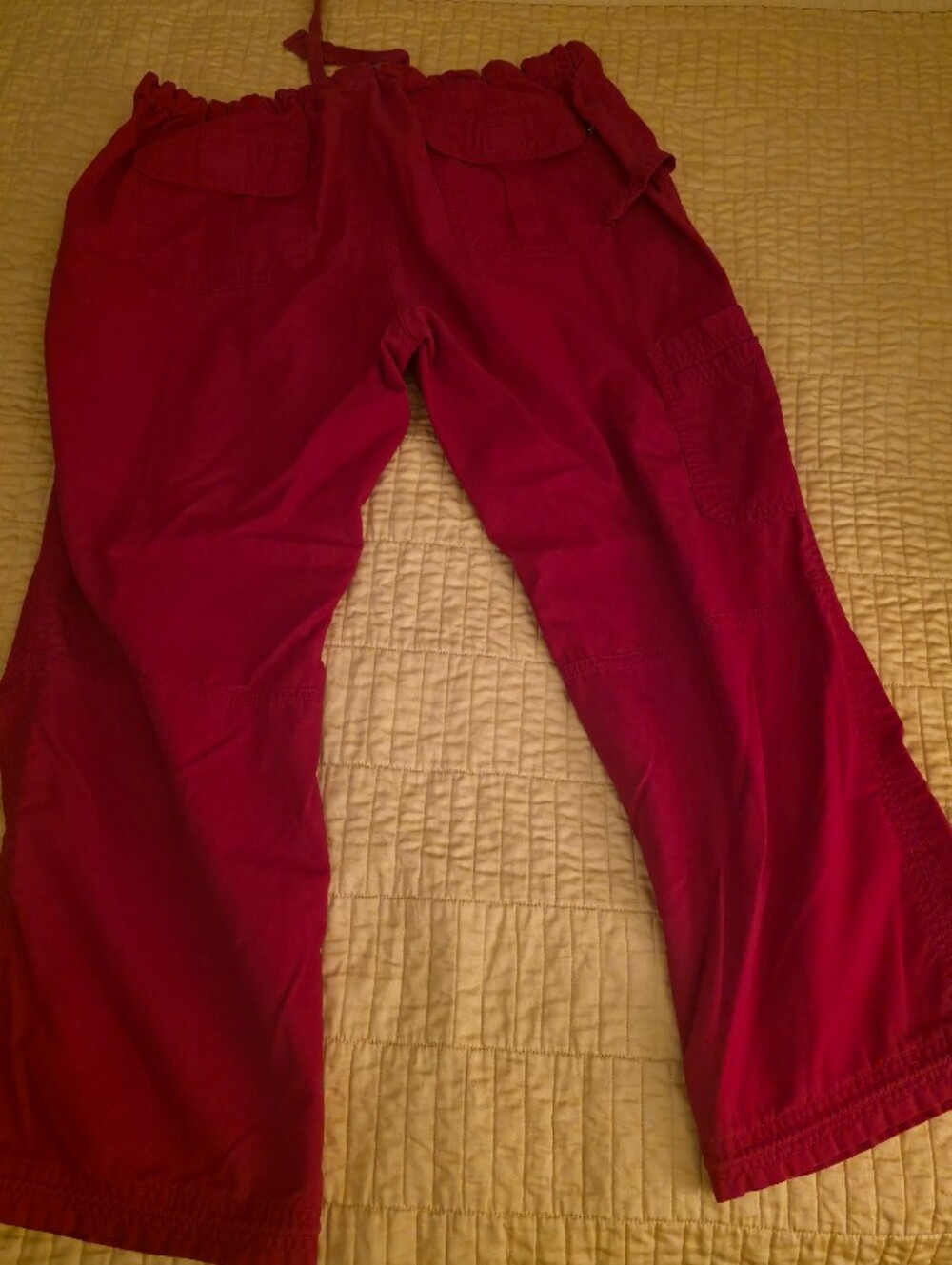 Koi Lindsey Red Cargo Scrub Pants, Size XLP - Picture 2 of 3